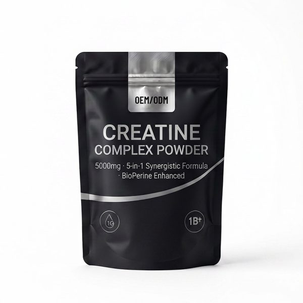 Bulk Creatine Complex Powder OEM/ODM: 5-in-1 Private Label Fitness Supplement with BioPerine & Taurine, High-Purity Micronized Creatine Monohydrate Manufacturing - Low MOQ & Rapid Fulfillment for SME Brands