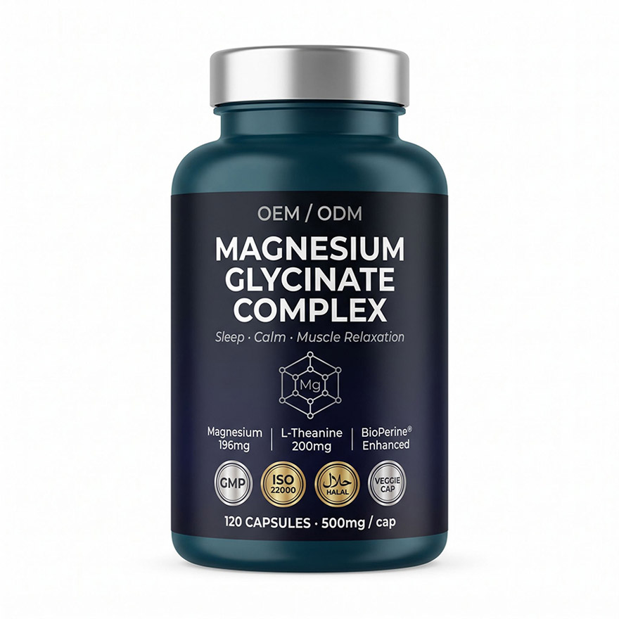 Custom Magnesium Glycinate Complex with L-Theanine | OEM/ODM Sleep Support Supplements | High Absorption Active Peptides | Private Label & Low MOQ 500 Units - Image 2