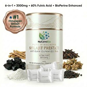 Shilajit Gummies Manufacturer: 60% Fulvic Acid Pure Himalayan Shilajit Resin Extract with KSM-66 Ashwagandha - Private Label OEM/ODM - High Potency 3000mg Male Vitality Supplements, Low MOQ Supply - Image 2