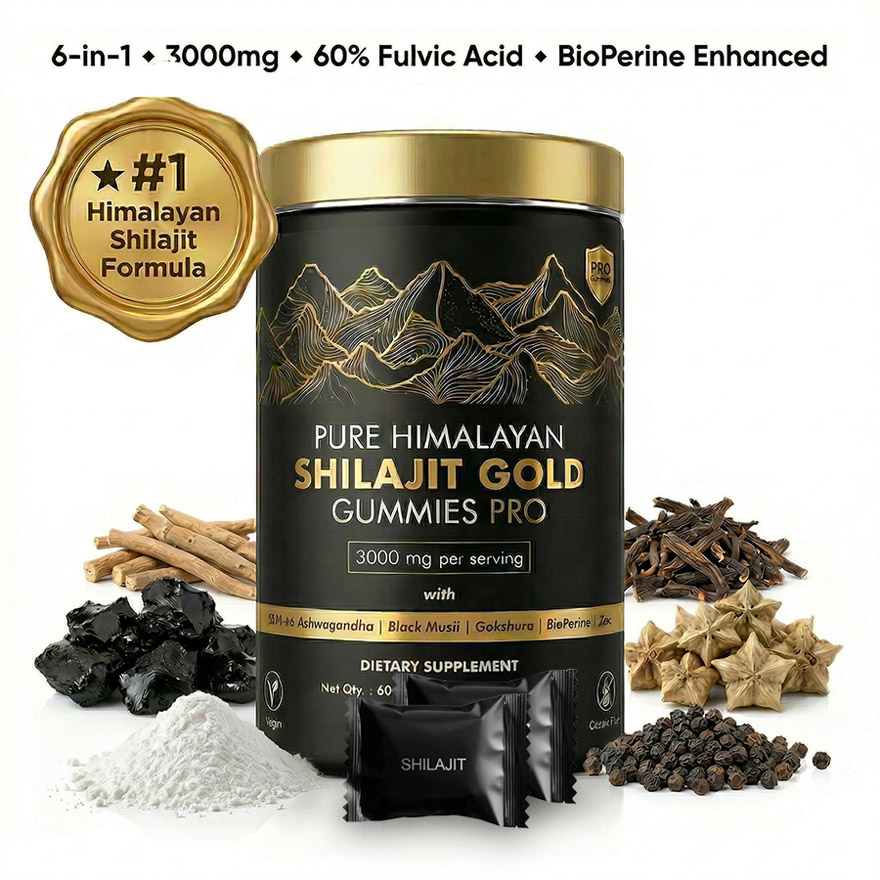 Premium Shilajit Gummies Manufacturer: 3000mg Pure Himalayan Resin | 60% Fulvic Acid | KSM-66 Ashwagandha - Private Label OEM/ODM - High Potency Male Vitality Supplements, Low MOQ 500, GMP Certified Global Export Supply - Image 2
