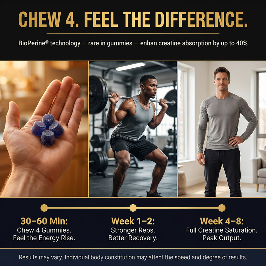 Premium Creatine Gummies OEM/ODM: 5000mg High-Potency Complex with BioPerine & Taurine, Vegan Sugar-Free Private Label Supplement Manufacturing - Low MOQ 500 Units, Rapid Global Fulfillment - Image 5