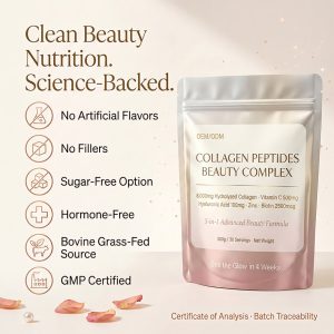 Bulk Hydrolyzed Collagen Peptides Powder with Biotin & Vitamin C, 8000mg High Potency 5-in-1 Beauty Formula for Skin Hair Nails, Private Label Supplement OEM/ODM Manufacturing, Low MOQ 500 Bags, GMP Certified Pure Protein Source, nucorebio Professional Supply. - Image 6