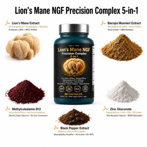 OEM/ODM Bioactive Peptide Supplement | Custom NGF Brain Formula | Private Label Lion's Mane Extract Capsule Mfg - Image 2