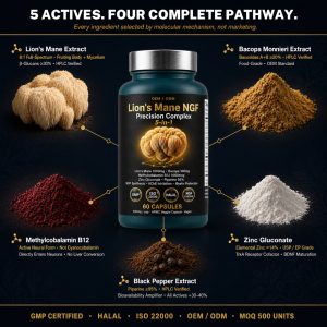 OEM/ODM Bioactive Peptide Supplement | Custom NGF Brain Formula | Private Label Lion's Mane Extract Capsule Mfg - Image 6