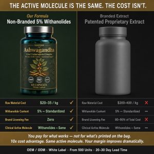 OEM/ODM Ashwagandha Extract Capsule | 5-in-1 Stress Relief Adaptogen | Private Label Male Vitality Supplement Mfg - Image 7