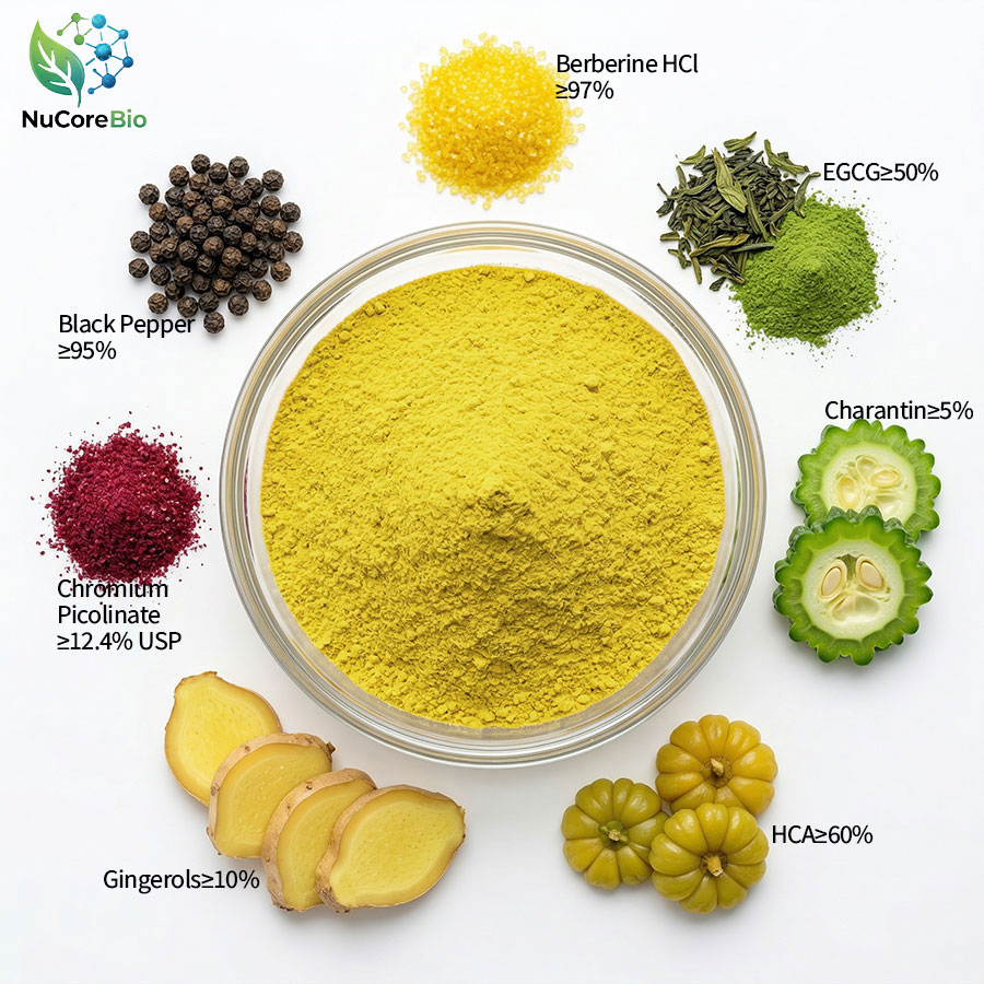 OEM/ODM Berberine & EGCG Metabolic Blend Powder | Natural GLP-1 Support for Weight Management | High-Purity Active Peptide Formula | Thermogenic Fat Burner Bulk Supply | Custom Label Supplement Manufacturer | 1kg MOQ, 78%+ Gross Margin Opportunity - Image 2