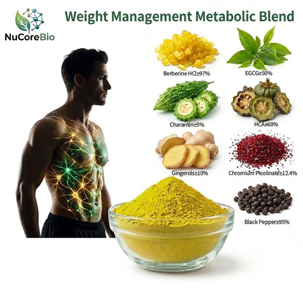 OEM/ODM Berberine & EGCG Metabolic Blend Powder | Natural GLP-1 Support for Weight Management | High-Purity Active Peptide Formula | Thermogenic Fat Burner Bulk Supply | Custom Label Supplement Manufacturer | 1kg MOQ, 78%+ Gross Margin Opportunity