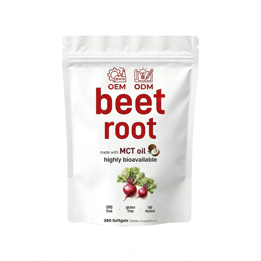 Bulk Beet Root Softgels with MCT Oil for Nitric Oxide Support | Custom Formula Health Supplement OEM/ODM | High Bioavailability Beetroot Extract Capsules | Private Label Nootropic & Athletic Performance Builder | Sustainable Recyclable Packaging Wholesale - Image 2