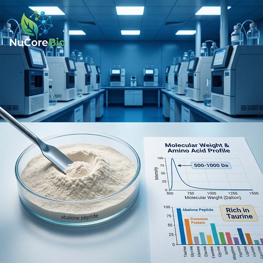 Abalone Peptide Powder | 500-1000 Dalton Small Molecule |  Rich in Taurine & Vitamin E | Bulk OEM/ODM for Liver & Immune Support  | Abalone  Protein Peptide - Image 2