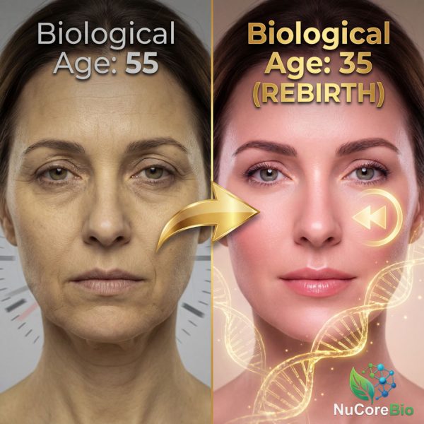 NuCoreBio Gene-X Rebirth: Anti-Aging Beta-NMN 99.9% & Ginseng Peptide Supplement | Private Label Longevity ODM/OEM Solution, Low MOQ, GMP Certified DNA Repair Capsules, High-Profit NMN Formula
