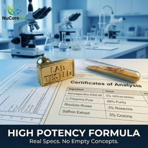 Private Label Zen-Edge Pro Nootropic Capsules | Custom Ashwagandha KSM-66 & L-Theanine Formula | OEM/ODM Stress Relief & Focus Supplement for Brain Health | High Potency Saffron Extract - Image 2