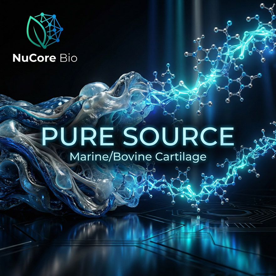 Bulk Chondroitin Sulfate Powder USP Grade | 90% Purity Joint Health Supplement | OEM Chondroitin Peptide Formula | Low MOQ Private Label Manufacturer | US Stock 2-5 Days Delivery | NuCore Bio Premium Cartilage Extract - Image 2