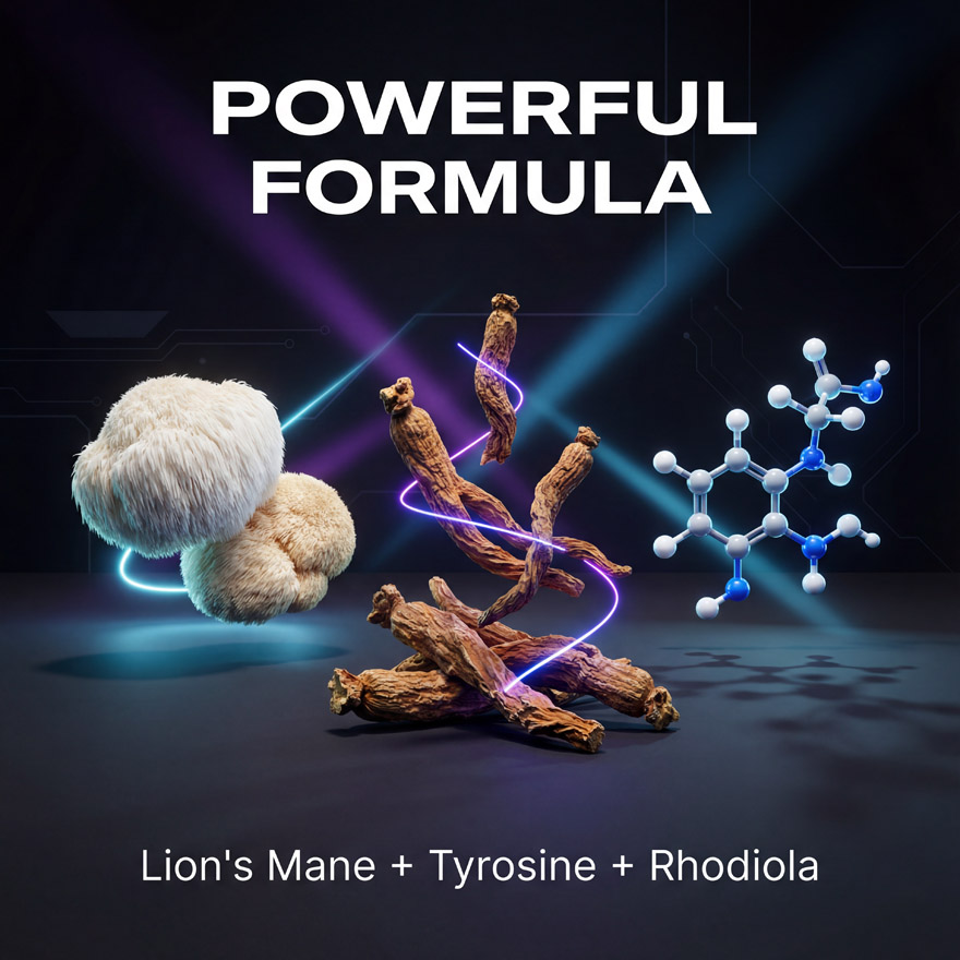 Custom Nootropic Peptide  Limitless Focus  Premix Powder | Lion