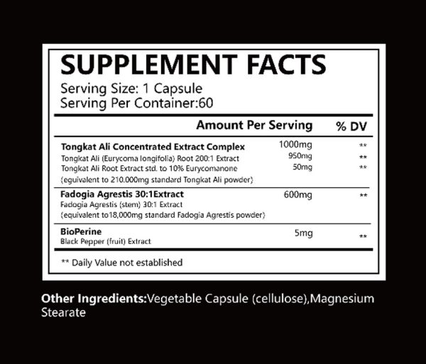 OEM Private Label Tongkat Ali Fadogia Agrestis Capsules | Custom Formula Men's Vitality Supplement Supplier