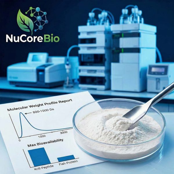 Antarctic Krill Peptide Powder Bulk OEM/ODM | 800-1000Da Small Molecule Krill Protein Extract | High Absorption Astaxanthin & Omega-3 Supplement | Sustainable Euphausia Superba Source for Heart & Joint Health | GMP Certified Private Label Manufacturer