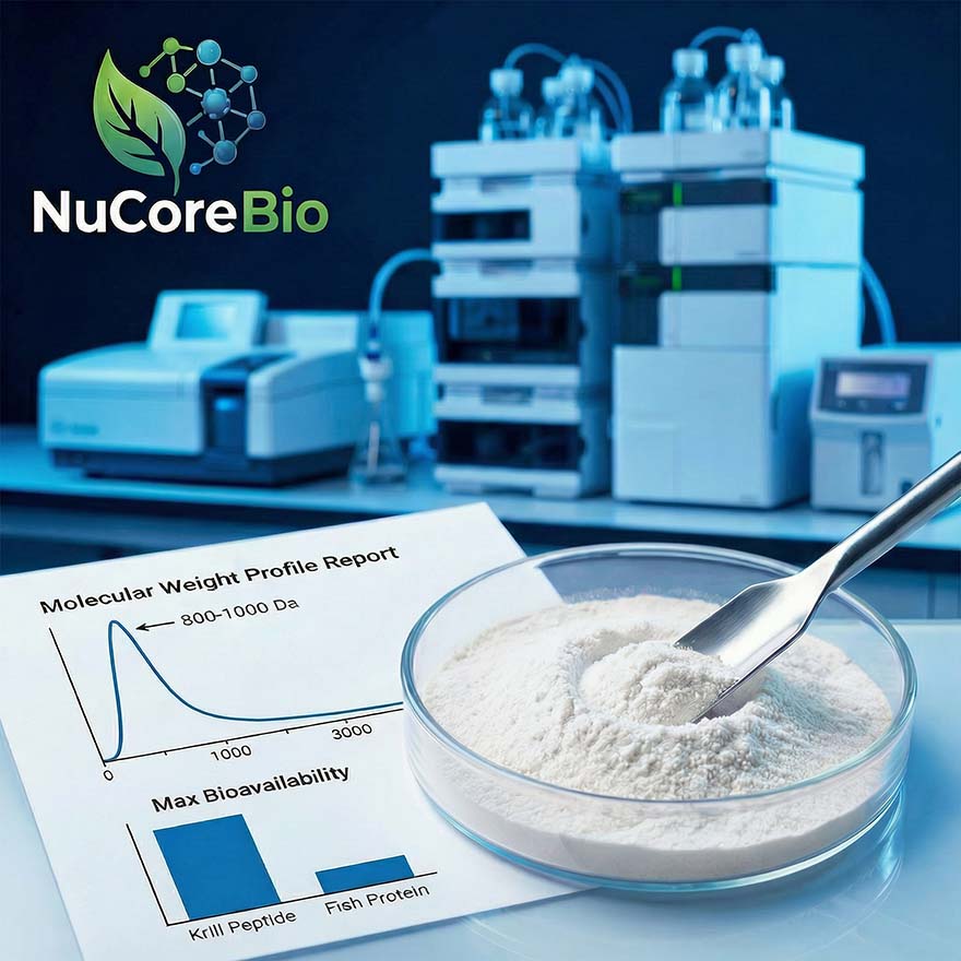 Antarctic Krill Peptide Powder Bulk OEM/ODM | 800-1000Da Small Molecule Krill Protein Extract | High Absorption Astaxanthin & Omega-3 Supplement | Sustainable Euphausia Superba Source for Heart & Joint Health | GMP Certified Private Label Manufacturer - Image 2