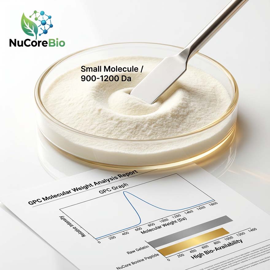 Hydrolyzed Bovine Bone Collagen Peptide Bulk OEM/ODM | 900-1200Da Small Molecule Protein Powder | High Absorption Bone Density Support Supplement | Traceable Fresh Grass-Fed Source | GMP, ISO, HALAL Certified Factory - Image 2