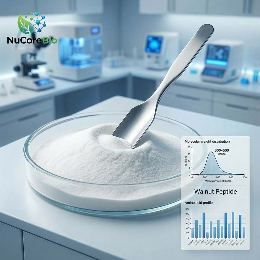Bulk Walnut Peptide Powder | 300-500 Da Small Molecule Plant Protein for Brain Health | Non-GMO Cognitive Support OEM ODM Supply - Image 2