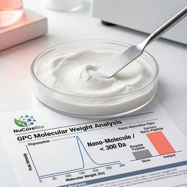 Bulk Salmon Collagen Peptide Powder | <300 Da Nano-Oligopeptide for Supplement OEM/ODM | Pure Marine Protein Hydrolysate, Wild-Caught, Bio-Enzymatic Extraction | GMP/ISO Certified Factory Direct Supply for Health Brands & Formulators