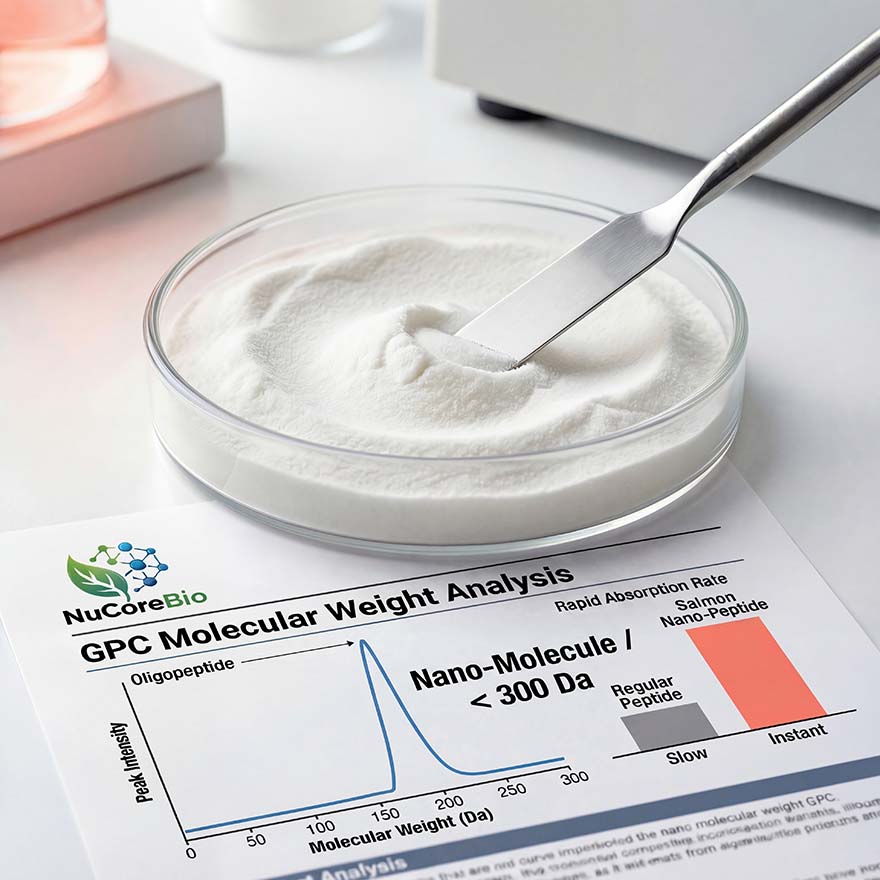 Bulk Salmon Collagen Peptide Powder | <300 Da Nano-Oligopeptide for Supplement OEM/ODM | Pure Marine Protein Hydrolysate, Wild-Caught, Bio-Enzymatic Extraction | GMP/ISO Certified Factory Direct Supply for Health Brands & Formulators - Image 2