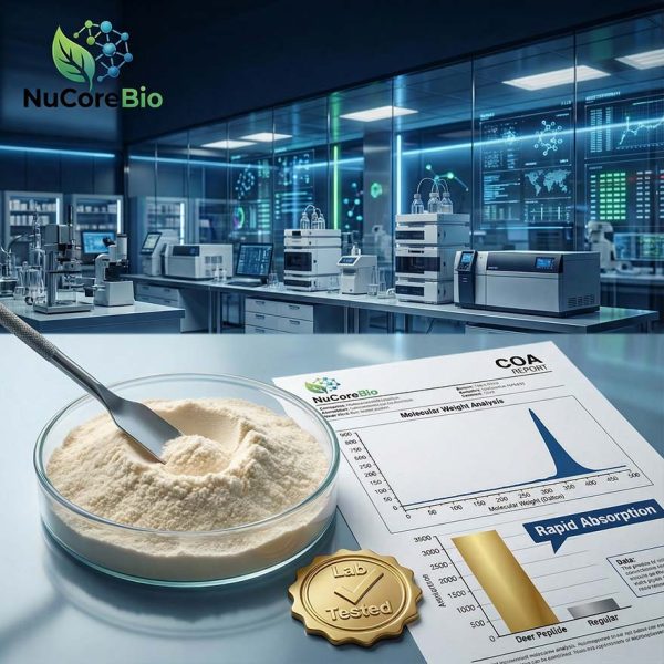 Wholesale Pure Deer Whip Peptide Powder | 300-500 Dalton Small Molecule Stag Extract for Male Vitality & Kidney Health | Premium Bulk Supplement Raw Material | Private Label OEM/ODM Service |Deer Whip Protein Peptide