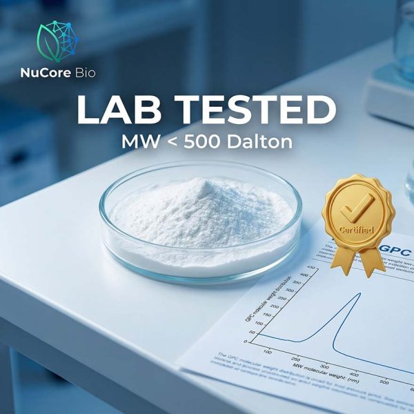 Hydrolyzed Fish Collagen Peptide Powder | < 500 Da Hydrolyzed Marine Collagen Type I & III | Wild-Caught Pure Protein for Supplement OEM/ODM | High Solubility & Flowability | FDA/ISO/HACCP Certified Manufacturer Direct Supply