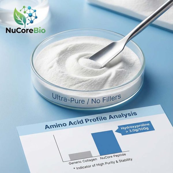 Hydrolyzed Fish Collagen Peptide Powder 800-1000 Dalton | Hydrolyzed Tilapia Scale Collagen | High Hydroxyproline for Skin & Joint Health | Premium OEM/ODM Private Label Supplement Raw Material | ISO & Halal Certified Global Supply