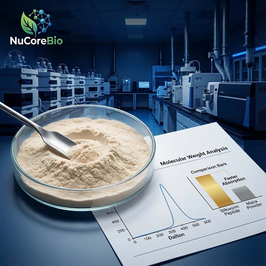 Male Bulk Pure Male Silkworm Peptide Powder | 400-600 Dalton Small Molecule Extract for Energy & Vitality | High Zinc & Hormone Content | Global OEM/ODM Private Label Supply |Male Silkworm Moth  Protein Peptide - Image 2