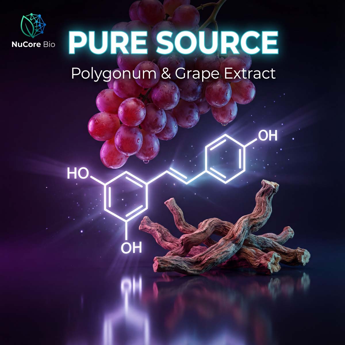 98% Trans-Resveratrol Capsules Bulk OEM/ODM | Pure Polygonum Cuspidatum Extract Supplement | Private Label Anti-Aging Longevity Formula | High Purity Micronized Resveratrol Powder | US Stock Fast Delivery | GMP Certified Manufacturing - Image 2