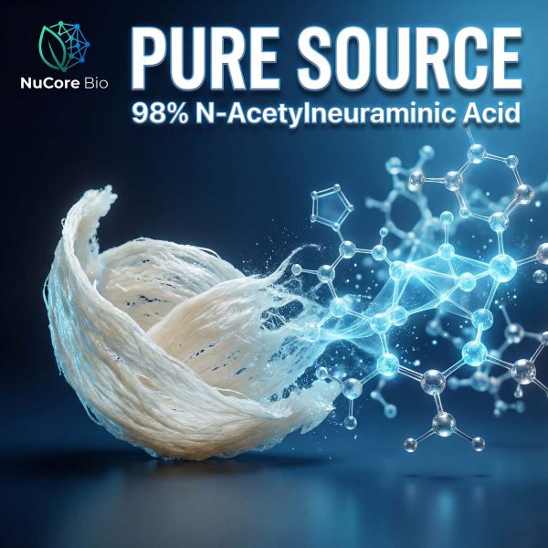 98% Sialic Acid Powder Bulk OEM/ODM | Pure N-Acetylneuraminic Acid (NANA) Supplement | Private Label Bird's Nest Extract for Brain & Skin | High Flowability Sialic Acid Capsules | US Stock Fast Delivery | Lab Tested No Heavy Metals