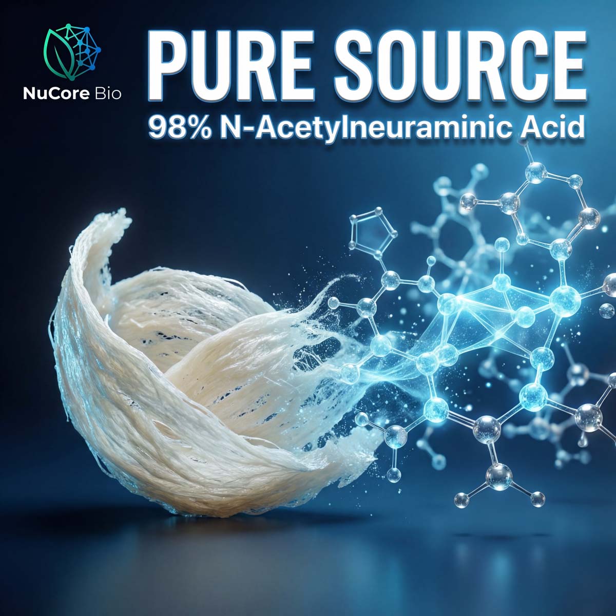 98% Sialic Acid Powder Bulk OEM/ODM | Pure N-Acetylneuraminic Acid (NANA) Supplement | Private Label Bird