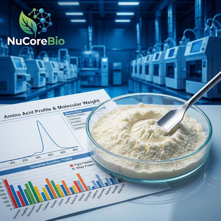 Bulk Pure Silkworm Pupa Peptide Powder | 400-600 Dalton Small Molecule Amino Acids | Immune System & Liver Health Support | Premium Fat-Free Insect Protein | OEM/ODM Supply | Silkworm Pupa  Protein Peptide - Image 2