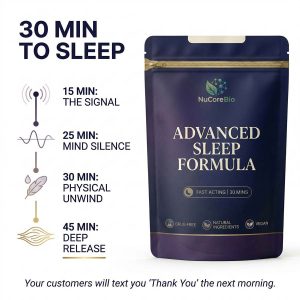 Melatonin-Free Sleep Supplement Bulk | OEM/ODM GABA 750mg Magnesium Glycinate Powder | Private Label Non-Habit Forming Deep Sleep Formula | EU & US Compliant Wholesale Valerian Passionflower Extract | Fast-Acting Relaxation Aid for Global Brands - Image 4