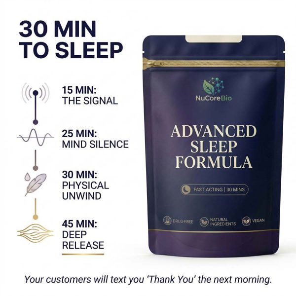 Melatonin-Free Sleep Supplement Bulk | OEM/ODM GABA 750mg Magnesium Glycinate Powder | Private Label Non-Habit Forming Deep Sleep Formula | EU & US Compliant Wholesale Valerian Passionflower Extract | Fast-Acting Relaxation Aid for Global Brands