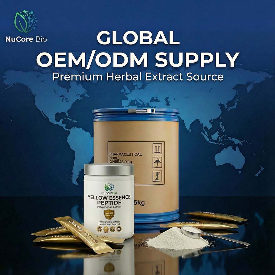 Yellow Essence Polygonatum Peptide Powder | 300-500 Dalton High Bioavailability | Bulk OEM/ODM Herbal Extract for Heart & Joint Support | Yellow Essence  Protein Peptide - Image 6