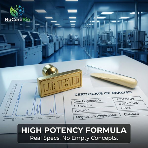 DeepREM Peptide Sleep Supplement OEM/ODM: Corn Oligopeptide 300-500Da with L-Theanine & Apigenin - High-Profit Private Label Formula