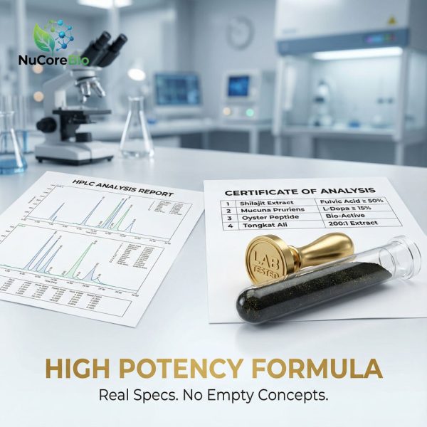 Custom Himalayan Black Diamond Shilajit Capsules OEM: High-Potency Oyster Peptide & Tongkat Ali Extract for Male Vitality