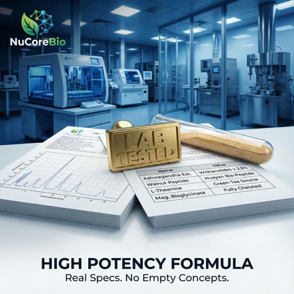 Stress Relief Supplement OEM/ODM: Ashwagandha Extract & Walnut Peptide Capsules for Anxiety | Private Label L-Theanine Sleep Aid Formula | Bulk Nootropic Sourcing | FDA & GMP Certified Bioactive Peptide Manufacturer