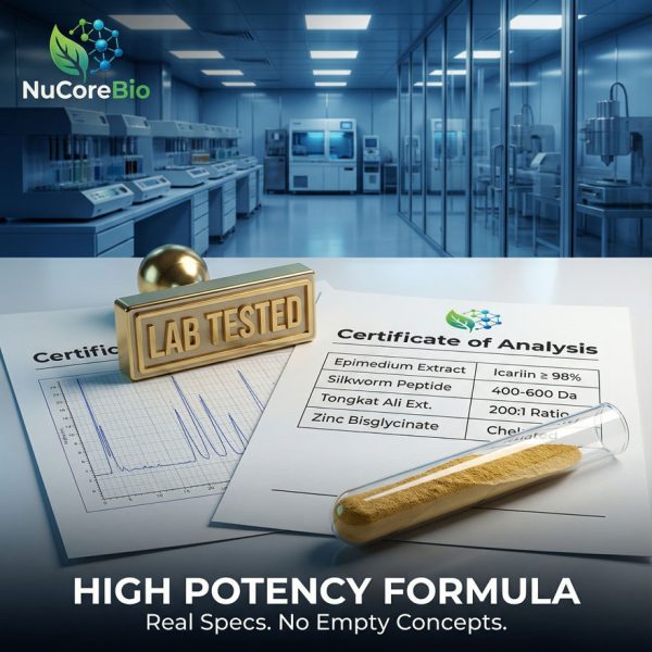 Men's Health Supplement OEM/ODM: High Potency Silkworm Peptide & Icariin 98% Capsules | Private Label Tongkat Ali Alpha Surge Formula | Bulk Testosterone Booster Sourcing | FDA & GMP Certified Bioactive Peptide Manufacturer | T-Rise Ultra Pro