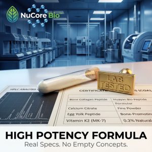 Premium Bone Collagen Peptide Grow-Tall Supplement: Custom OEM/ODM Formula with Egg Yolk Peptide & Vitamin K2 MK7 | High-Purity Bioactive Peptides for Bone Density | FDA/GMP Certified Manufacturer, Low MOQ White Label Solution for Global Brands - Image 3