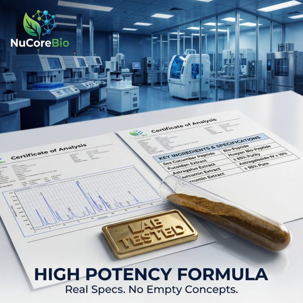 Premium Sea Cucumber Peptide & Fucoidan Capsules | Anti-Aging Cellular Regeneration Formula | OEM/ODM Private Label Supplement