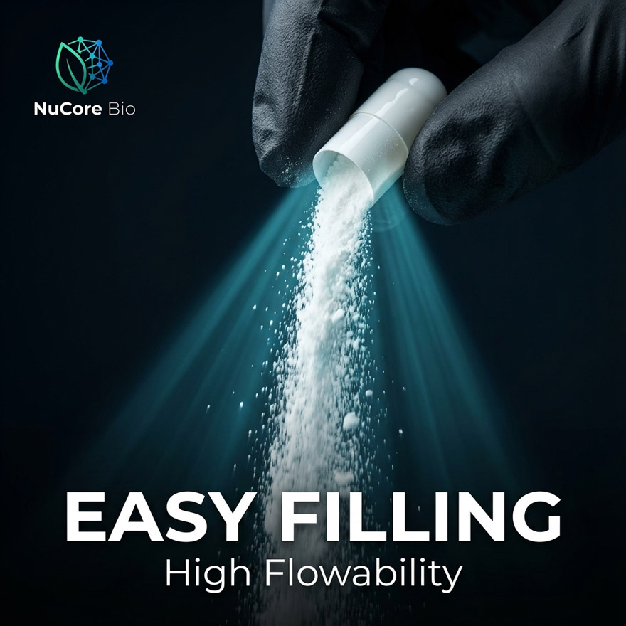 Custom Hyaluronic Acid Capsules OEM | Dual Molecular Weight Sodium Hyaluronate | Bio-Fermented High Purity Powder | Private Label Skin Hydration & Joint Support | High Flowability for Easy Filling | US Stock 2-5 Days Delivery | Low MOQ B2B Supplier - Image 3