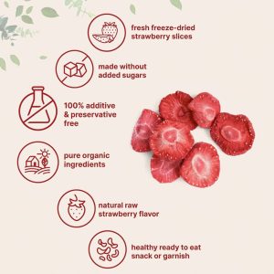 Bulk Organic Freeze-Dried Strawberry Slices for OEM/ODM | 100% Natural Sliced Dried Fruit No Added Sugar | USDA Certified Organic & Non-GMO Healthy Snacks | Private Label Freeze-Dried Fruit for Amazon TikTok Sellers | Eco-Friendly Bulk Supply - Image 3