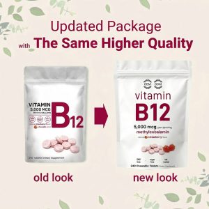 Wholesale Methylcobalamin Vitamin B12 5000mcg Chewable Tablets | Custom Formulation OEM/ODM | Private Label B12 Supplement Bulk Supply - Image 3