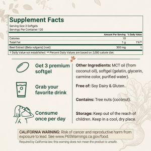 Bulk Beet Root Softgels with MCT Oil for Nitric Oxide Support | Custom Formula Health Supplement OEM/ODM | High Bioavailability Beetroot Extract Capsules | Private Label Nootropic & Athletic Performance Builder | Sustainable Recyclable Packaging Wholesale - Image 3