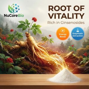 Premium Ginseng Peptide Powder, 300-500Da Small Molecule Panax Ginseng Extract, High Ginsenoside Content for Immune Support & Vitality, GMP/ISO Certified Bulk Supply, Private Label OEM/ODM Service | Ginseng  Protein Peptide - Image 3