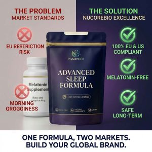 Melatonin-Free Sleep Supplement Bulk | OEM/ODM GABA 750mg Magnesium Glycinate Powder | Private Label Non-Habit Forming Deep Sleep Formula | EU & US Compliant Wholesale Valerian Passionflower Extract | Fast-Acting Relaxation Aid for Global Brands - Image 5