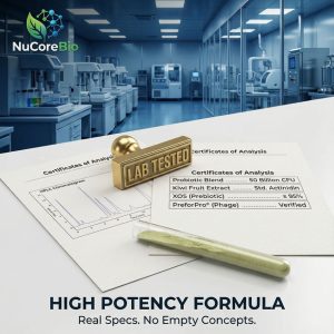 NuCoreBio Private Label Biotic-Cleanse Capsules | 50 Billion CFU Probiotic & PreforPro® Phage | B2B OEM/ODM Gut Health Supplement | Wholesale Digestive Enzymes & Kiwi Extract | Custom Formulation White Label Manufacturer - Image 3