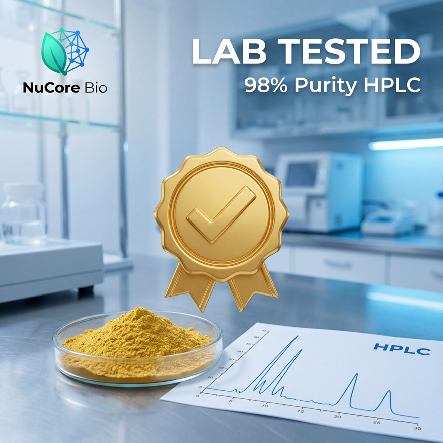 Premium Fisetin Powder 98% HPLC Verified | Natural Smoke Tree Extract for Brain Health & Anti-Aging | Custom Formula OEM/ODM Service, Low MOQ, US Stock Fast Delivery | High Flowability Raw Material for Nootropic Capsules - Image 4