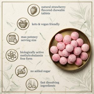 Wholesale Methylcobalamin Vitamin B12 5000mcg Chewable Tablets | Custom Formulation OEM/ODM | Private Label B12 Supplement Bulk Supply - Image 4